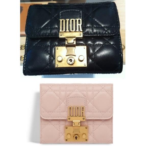 Christian Dior クリスチャンディオール 17AW DIORADDICT折り畳み財布☆3色 1