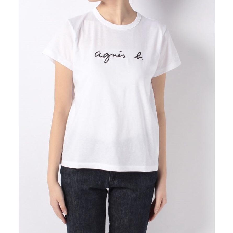 ⏹️⚠️⭕️売買 】モーク⏹️アニエスベー agnès b. ロゴTシャツ レディース メンズ | newworld@newworld | MORK