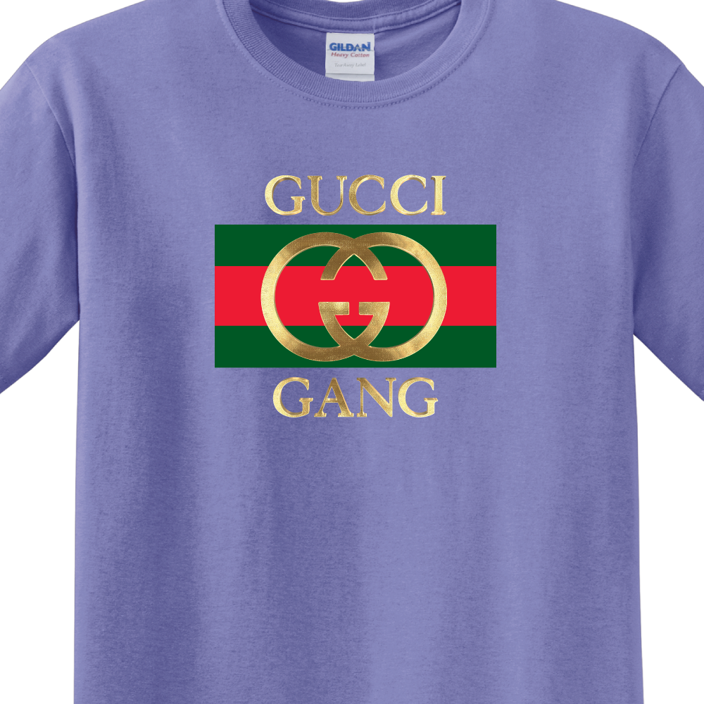 モーク グッチ ギャング メンズ Tシャツ Gucci Gang T Shirt Violet Tシャツusa Tshirtusa Mork