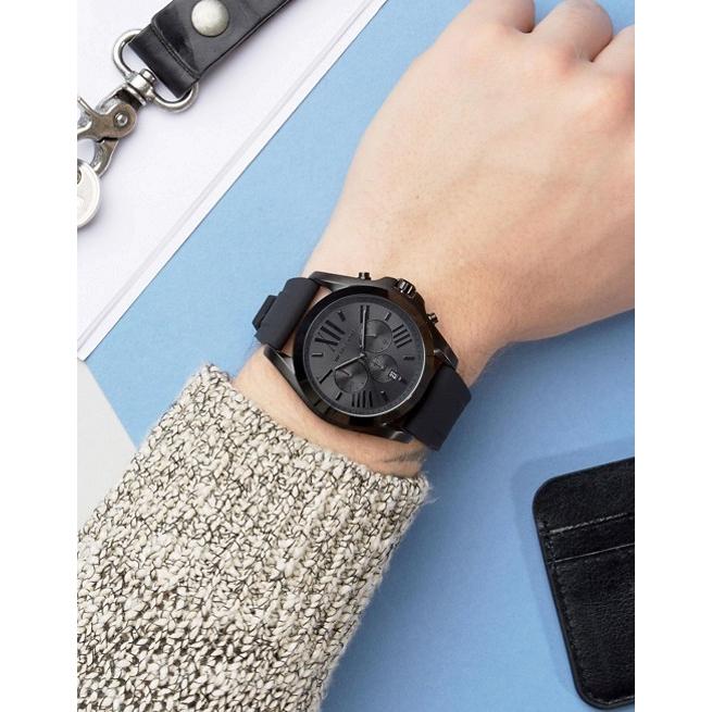 【メンズ】新作Michael Korsブラックシリコン腕時計MK8560
