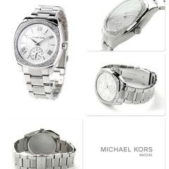 新作SALE【クリスタルシルバー♪】Michael Kors腕時計 MK6133 6