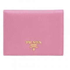 プラダ 折りたたみ財布 6色 PRADA Small Saffiano Leather Wallet 1MV204 QWA 9