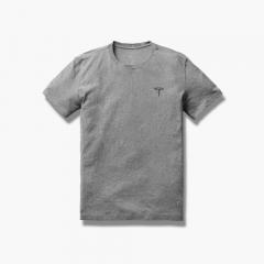 テスラ ロゴ 刺繍 メンズ Tシャツ グレー Men's T Embroidery Tee Grey 1