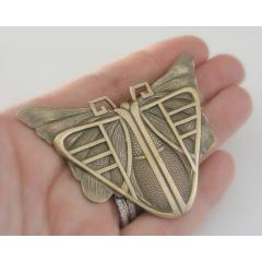 ヴィンテージ ブローチ 美術 装飾 ブローチ 蝶々 バタフライ 婚約 ジュエリー Vintage Brooch Art Deco  Butterfly Statement Jewelry handmade