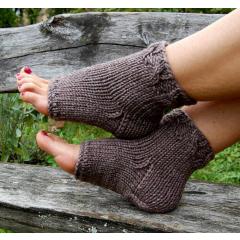 ニット ペディキュア ソックス トーレスソックス フリップフロップソックス ケーブルニット ヨガソックス ハンドニット Knitted Pedicure Socks Toeless Socks 5