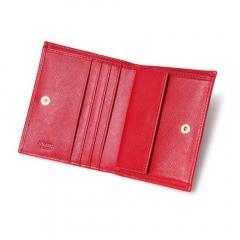 プラダ 折りたたみ財布 6色 PRADA Small Saffiano Leather Wallet 1MV204 QWA 5