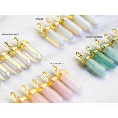 オパール クリスタル ネックレス 癒しの水晶 ボヘミアン ジプシー Opal Crystal Necklace Raw Healing Crystal Bohemian Gypsy 5