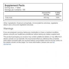 葉酸 Folic Acid Solgar 400 mcg 100 タブレット お母さんと赤ちゃんの健康に 5