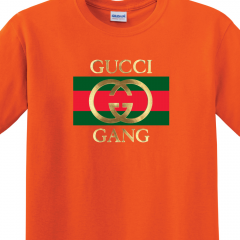 グッチ ギャング メンズ Tシャツ GUCCI GANG T-SHIRT Orange 1